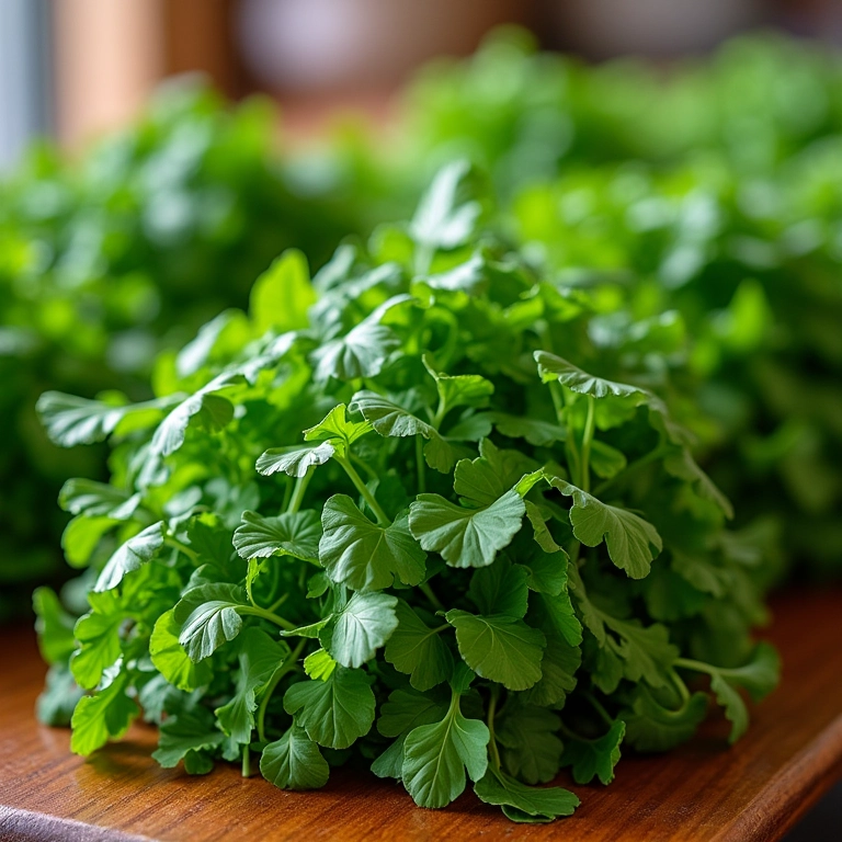 Agrião fresco em feira brasileira, mostrando como escolher e conservar