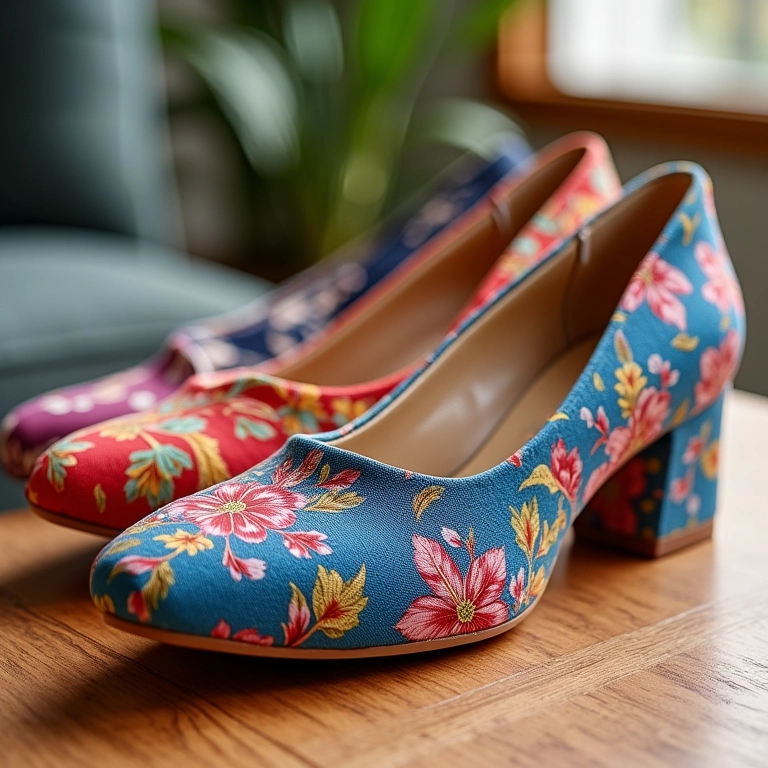 Almofada com tecidos estampados para debutante.