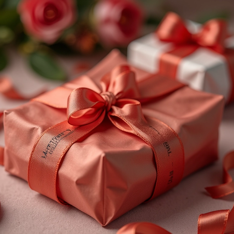 Bem casados embalados com carinho, com fitas e tags elegantes.