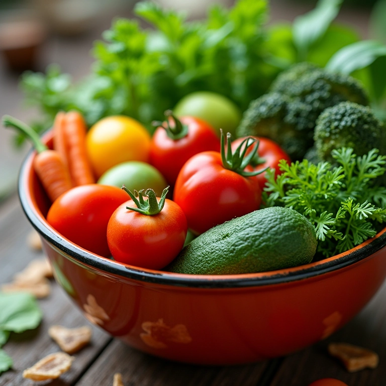 Bowl colorido com legumes e verduras frescas.