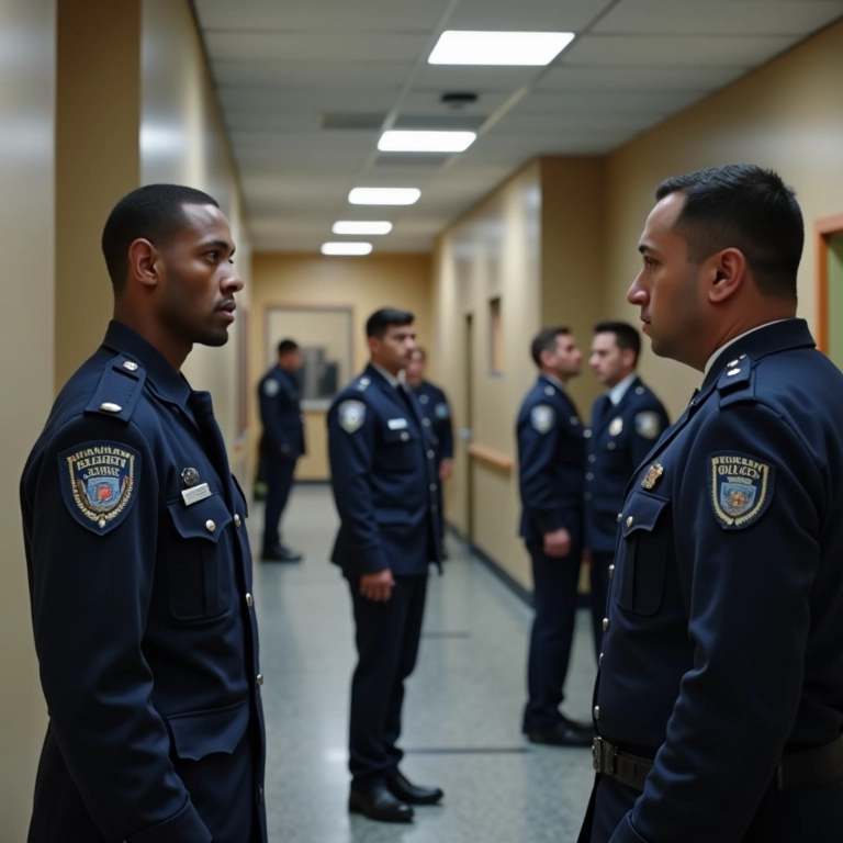 Candidato passando pelas etapas do concurso da Polícia Civil.