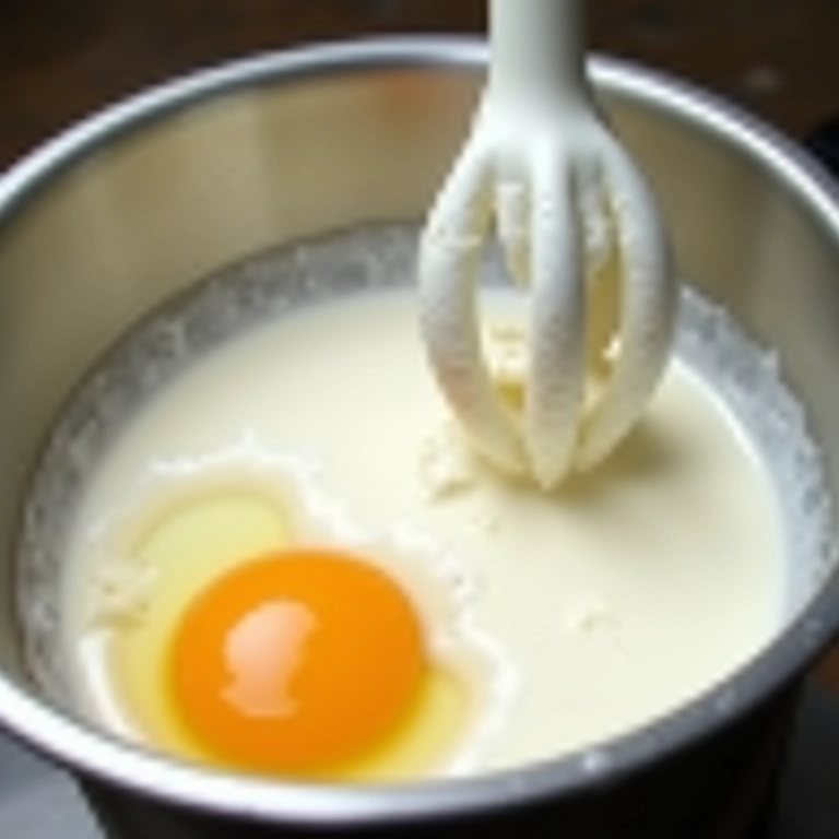 Claras em neve sendo batidas até picos firmes.