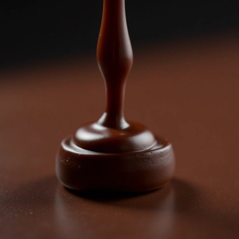 Cobertura ganache sendo derramada sobre o bolo.