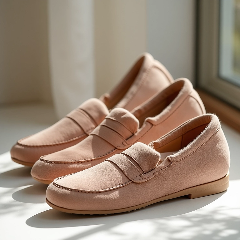 Diferentes estilos de almofadas para sapatos de debutante.