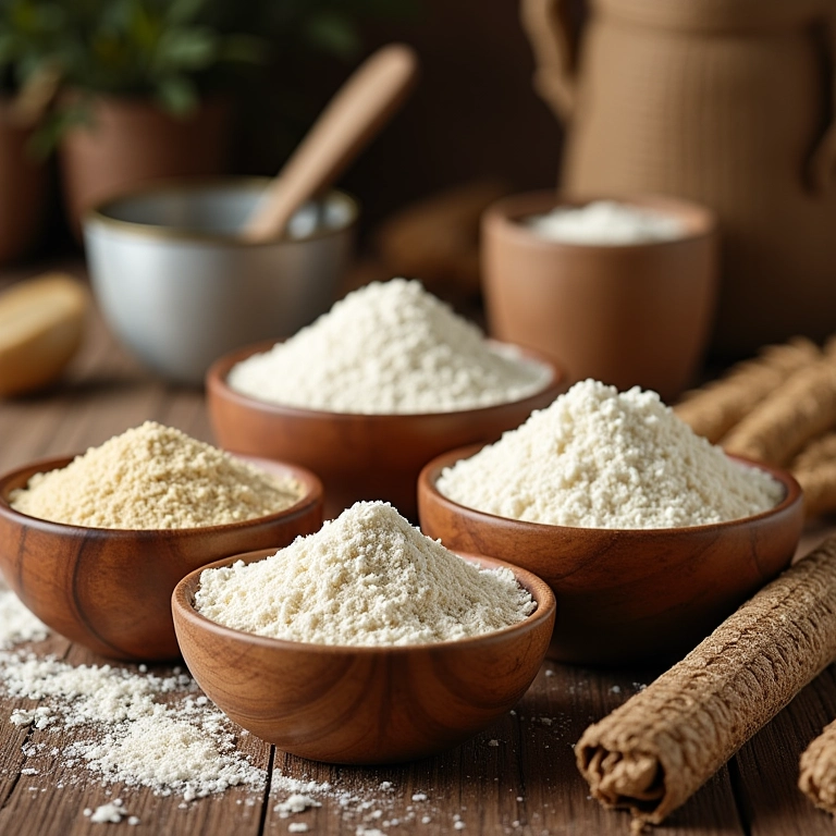 Diferentes tipos de farinha para pizza caseira.