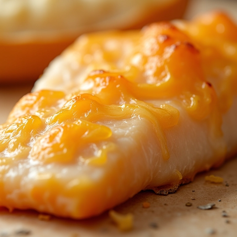 Empanado soltando do peixe.