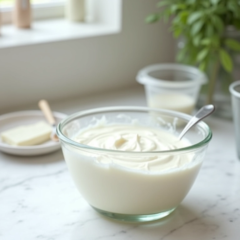 Equipamentos necessários para fazer sour cream caseiro: tigela, batedor e medidor.