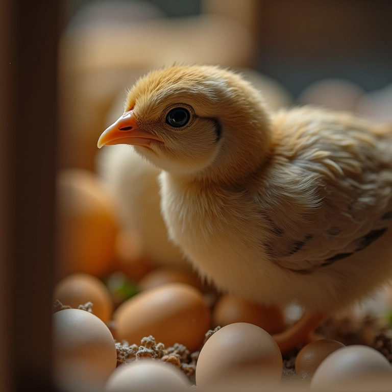 Higrômetro digital HTC-1 medindo umidade em chocadeira de codorna.