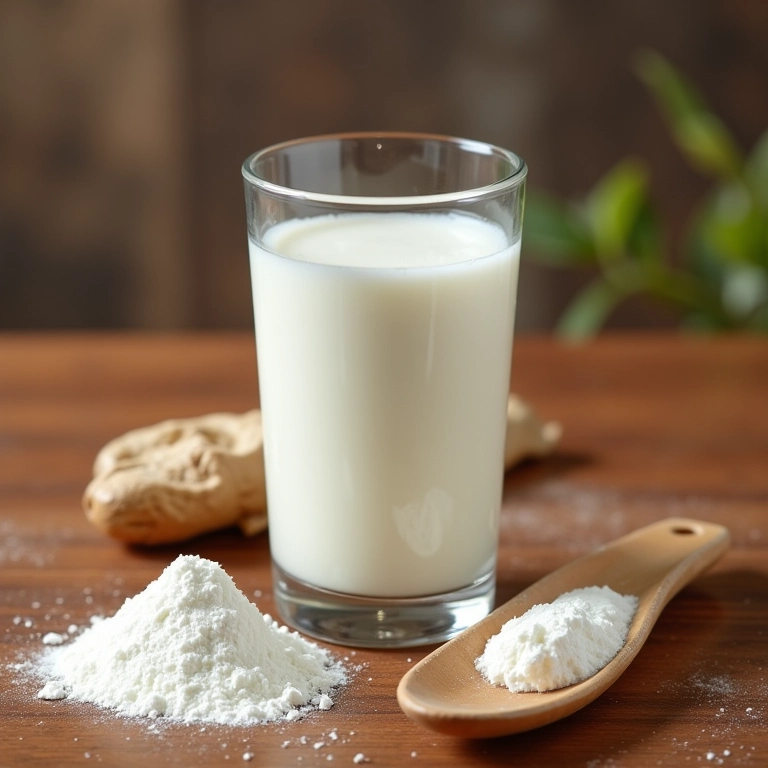 Ingredientes da receita clássica de Nescau com leite em pó.