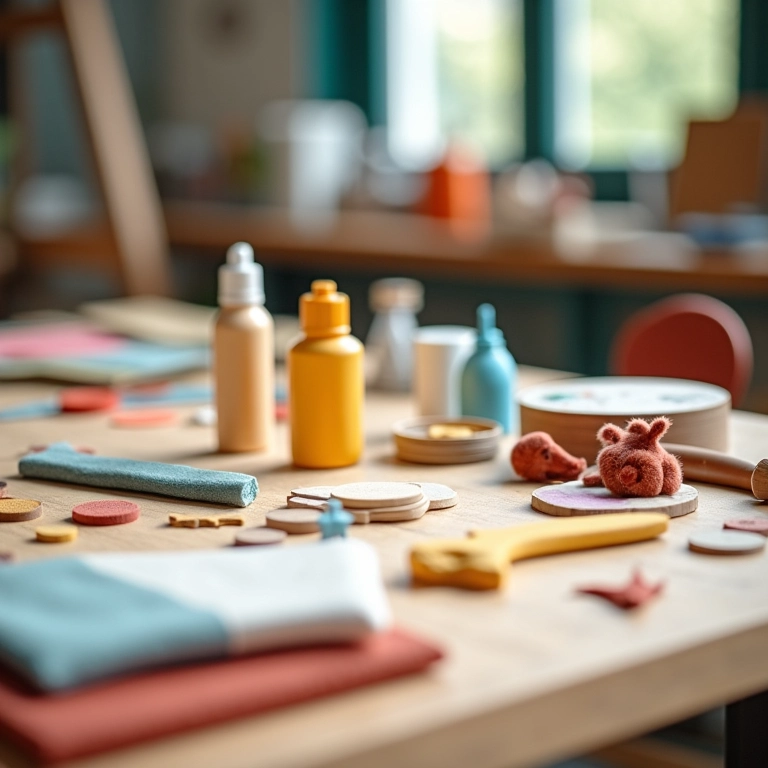 Materiais seguros e não tóxicos para fazer panelinhas de brinquedo.