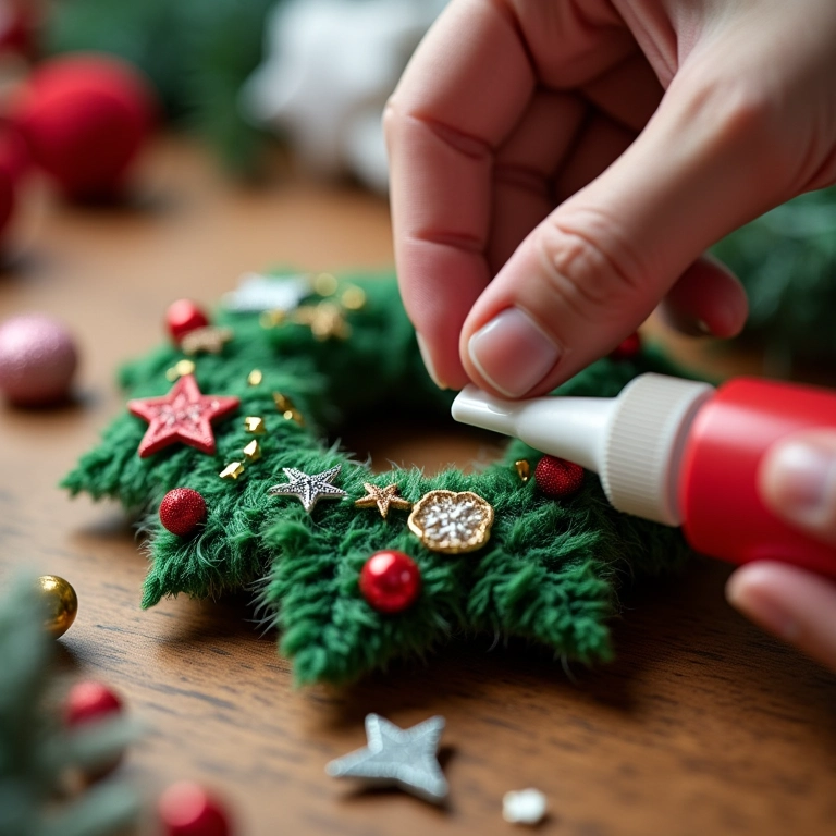 Melhor cola para enfeites de amigurumi natalino.