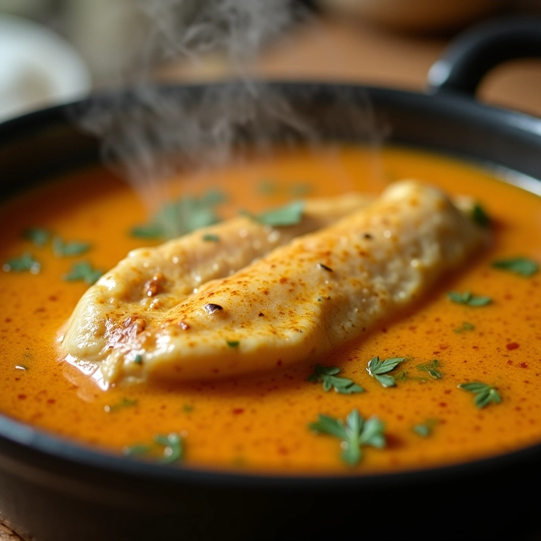 Moqueca de peixe tradicional fumegante.