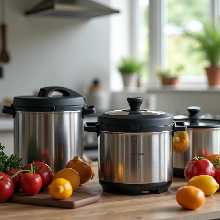 Panelas de pressão seguras e eficientes para sua cozinha.