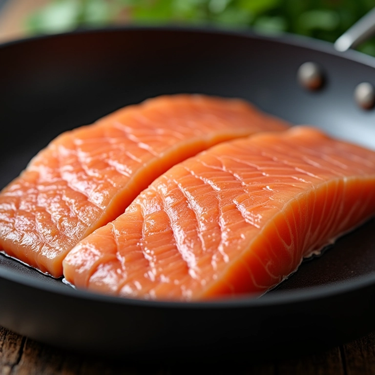 Peixe grudando na frigideira durante o preparo.
