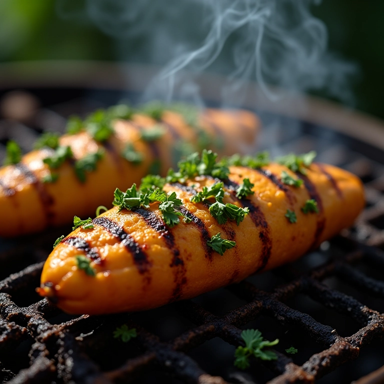 Pupunha assada na brasa com ervas finas, um prato rústico e saboroso.
