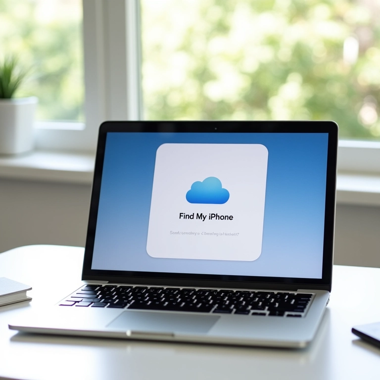 Rastreamento de iPhone via iCloud.