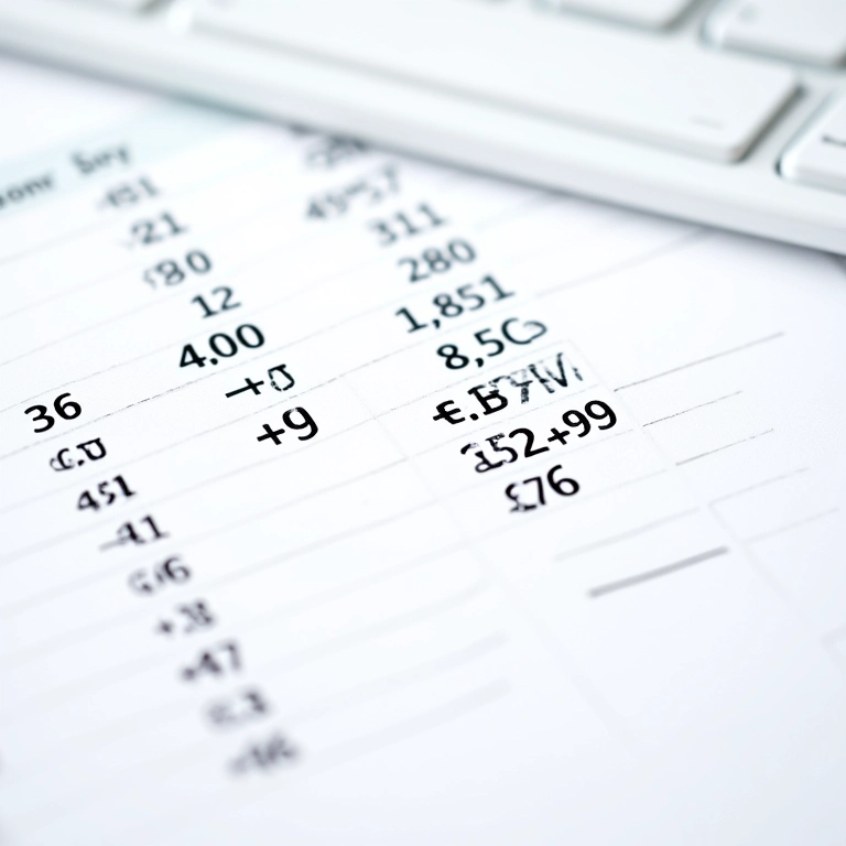 Subtração com sinais positivos e negativos no Excel.