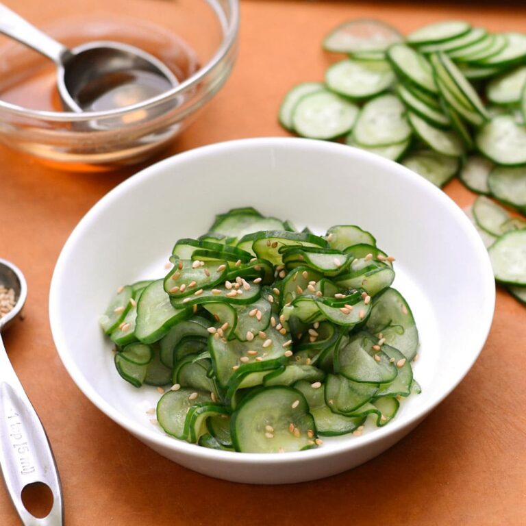 Como fazer sunomono a salada de pepino japonesa que vicia