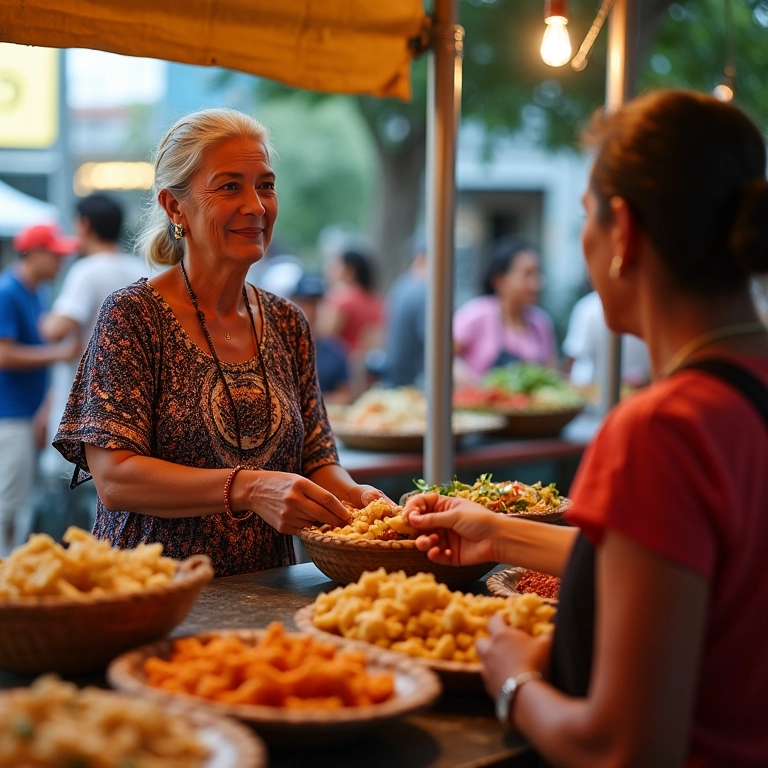 Tacacá sendo servido em um mercado em Belém do Pará.