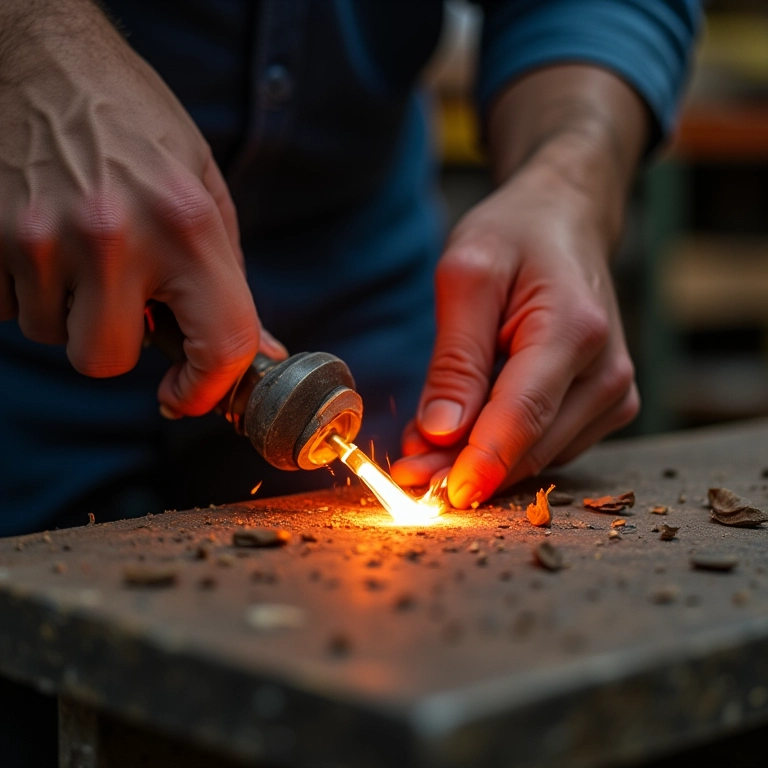 Técnica para evitar rachaduras no vidro durante o corte com resistência elétrica.