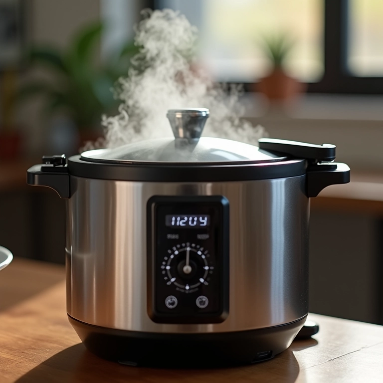 Tempo de cozimento da carne na panela de pressão.