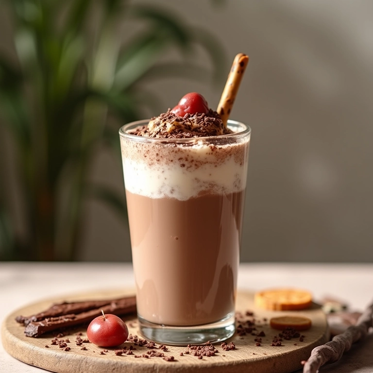 Toddy cremoso vegano com leite de amêndoas.