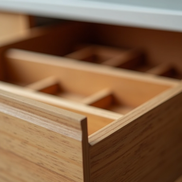 Acabamento perfeito em organizador de talheres.