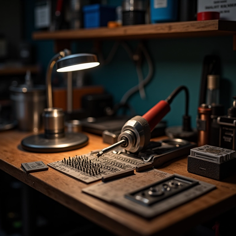 Acessórios e pontas de ferro de solda em bancada, para uma experiência de soldagem perfeita.