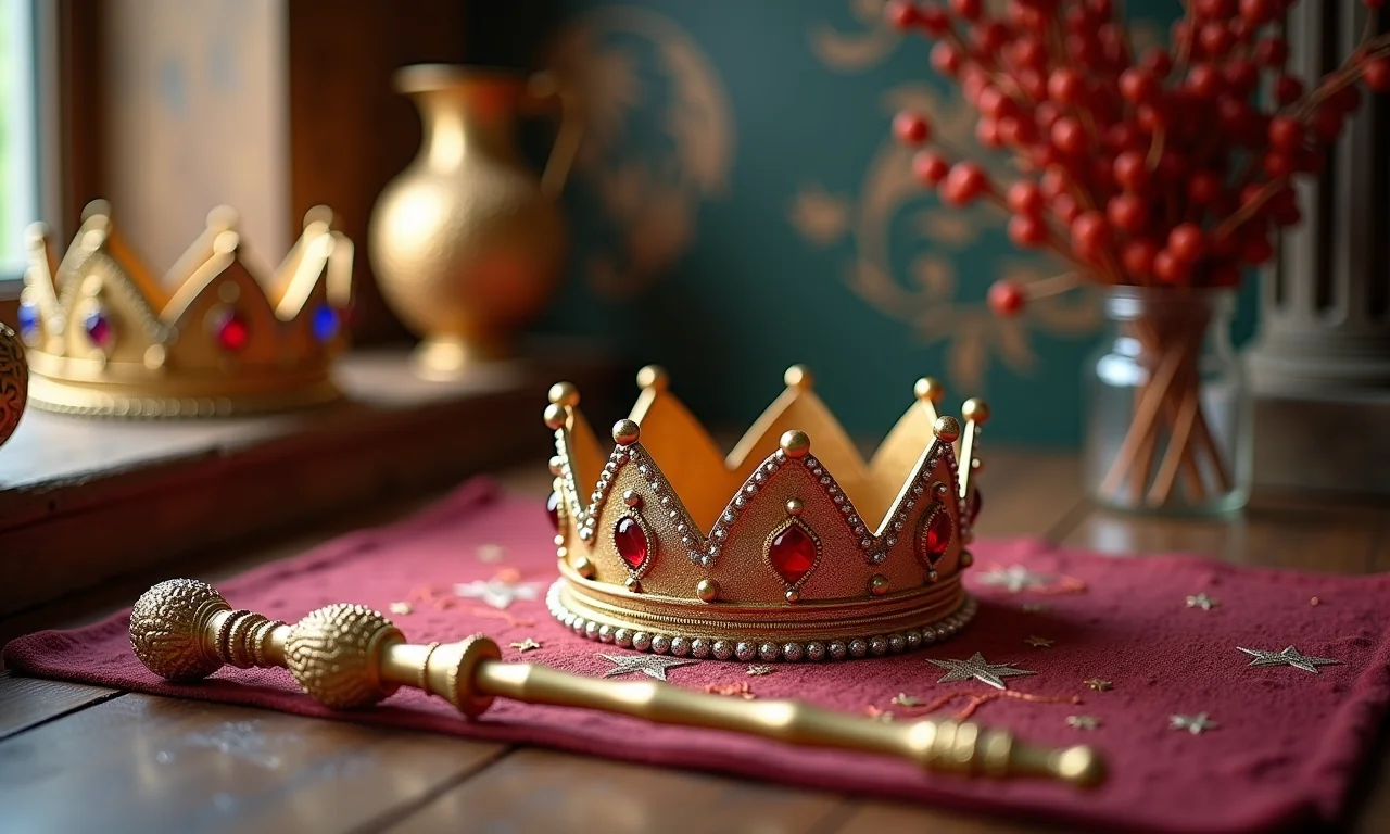 Acessórios mágicos para decoração de quarto infantil.