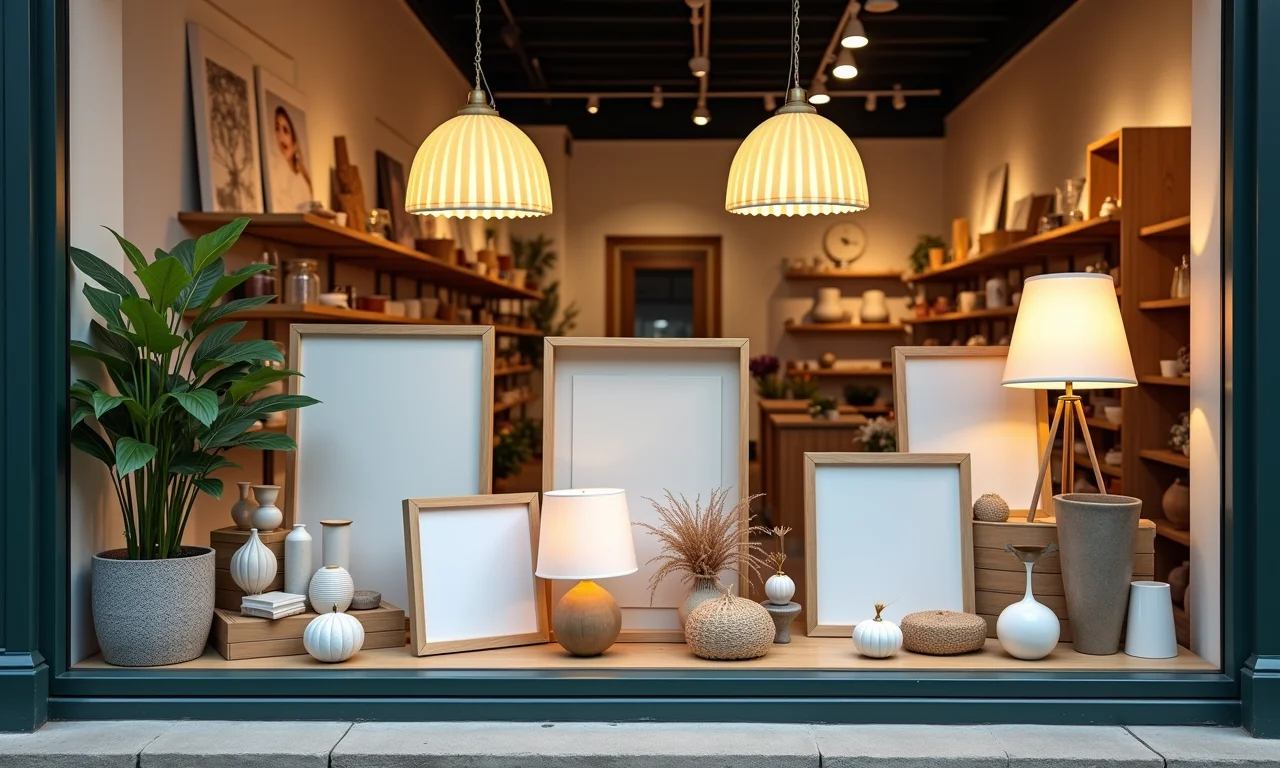 Acessórios para cúpulas de abajur à venda em loja especializada.