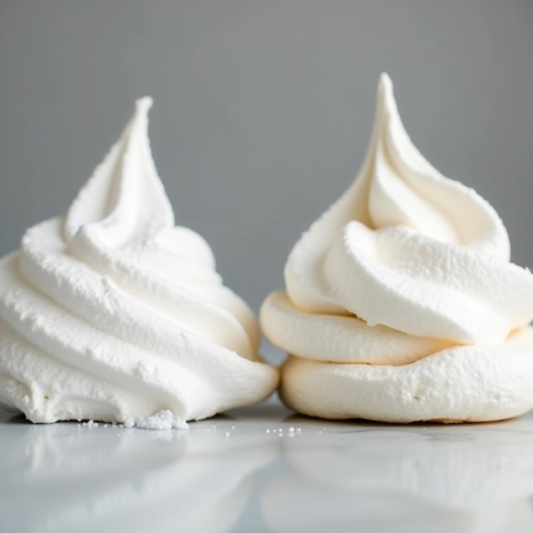 Açúcar de confeiteiro vs açúcar refinado no suspiro.