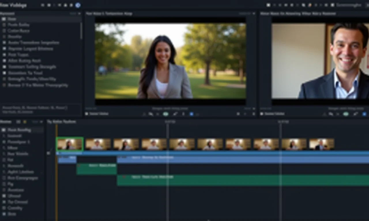 Adicionando efeitos e transições profissionais ao vídeo.