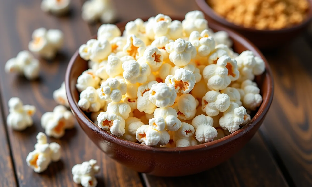 Adoçantes para pipoca doce: stevia e eritritol.