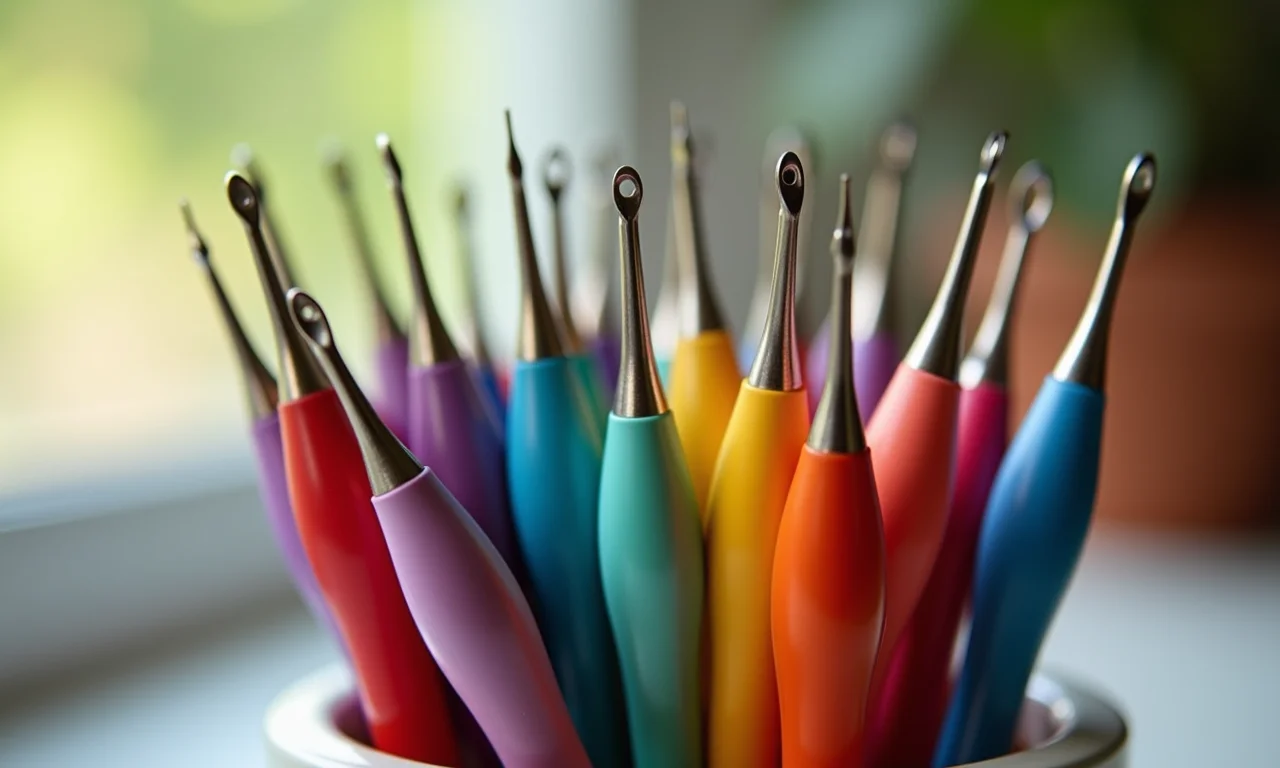 Agulhas de crochê Clover Amour.