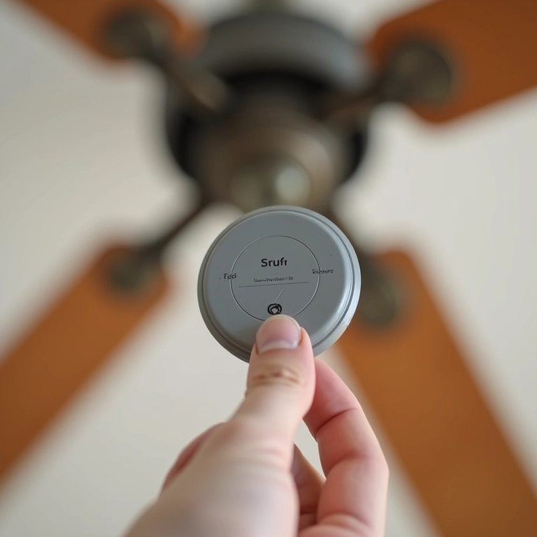 Ajustando a velocidade do ventilador de teto