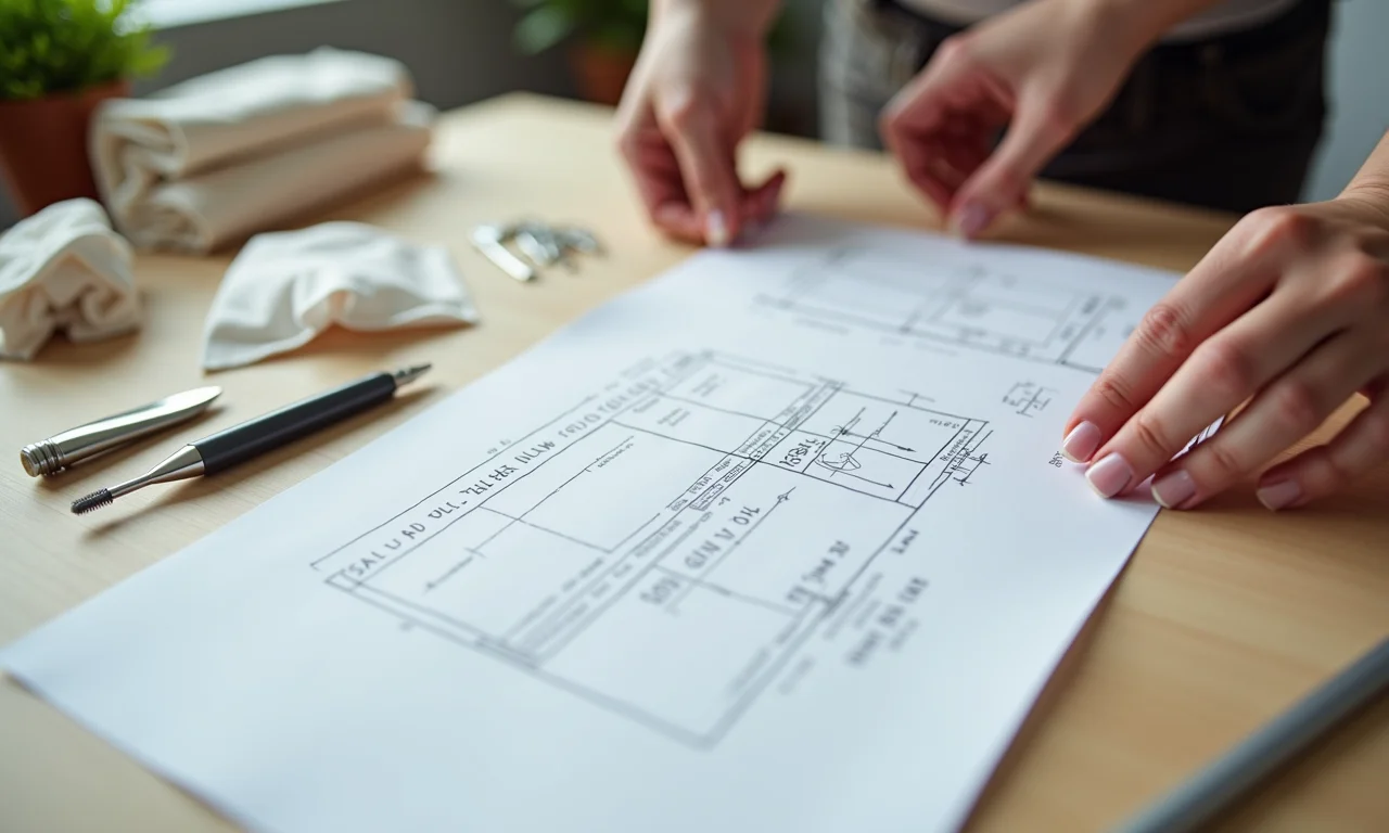 Ajustando o tamanho do molde de roupão.