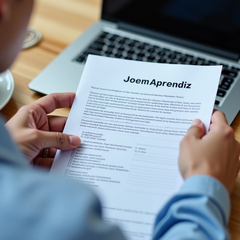 Anexando os documentos necessários para a inscrição no Jovem Aprendiz.