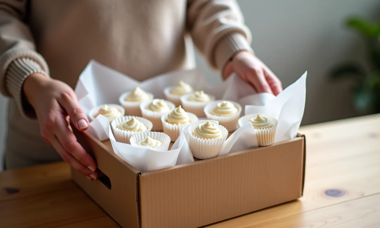 Armazenamento correto de forminhas prontas para doces de casamento.
