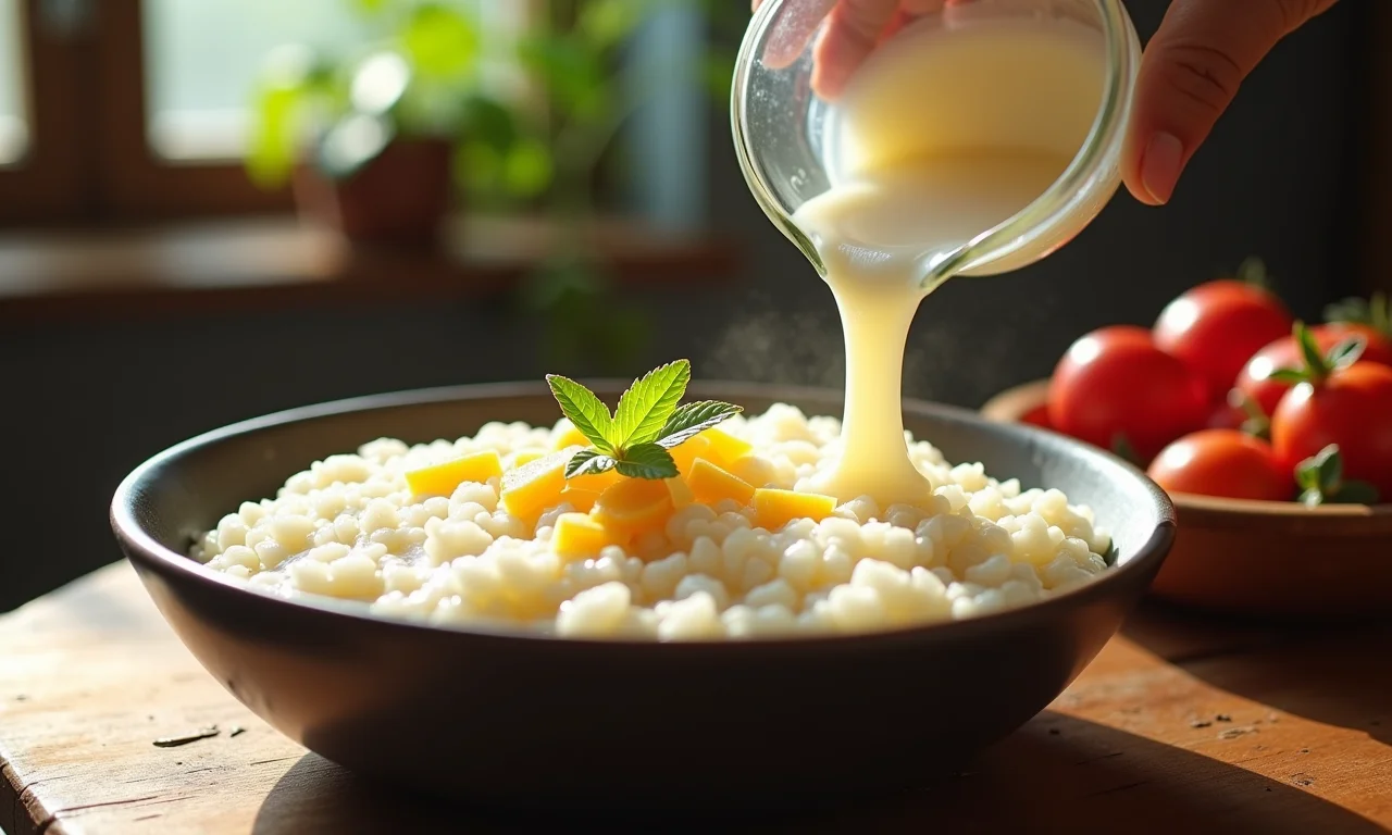 Arroz doce sem leite condensado, ingredientes naturais.