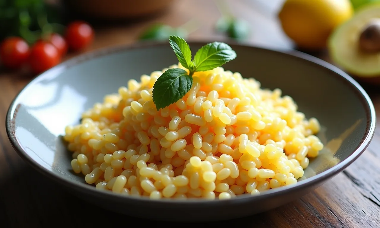 Arroz doce sem leite condensado sendo preparado.