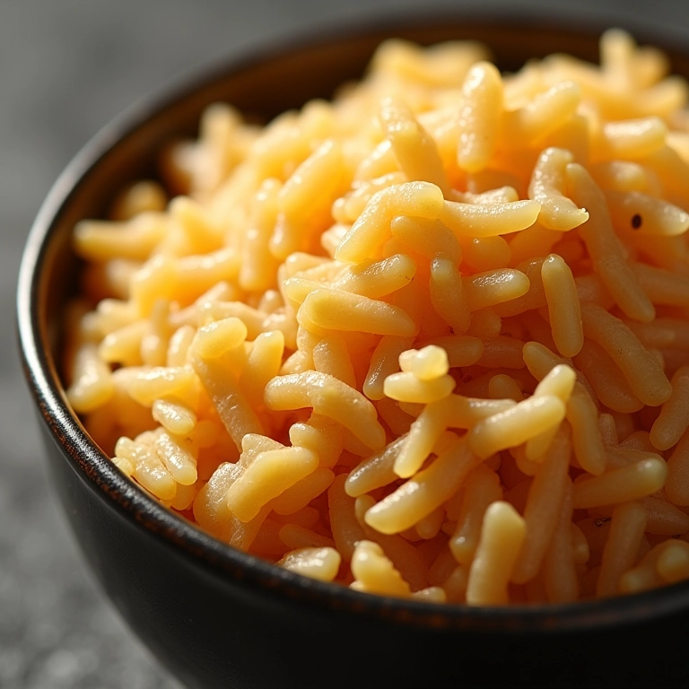 Arroz integral cozido em tigela.