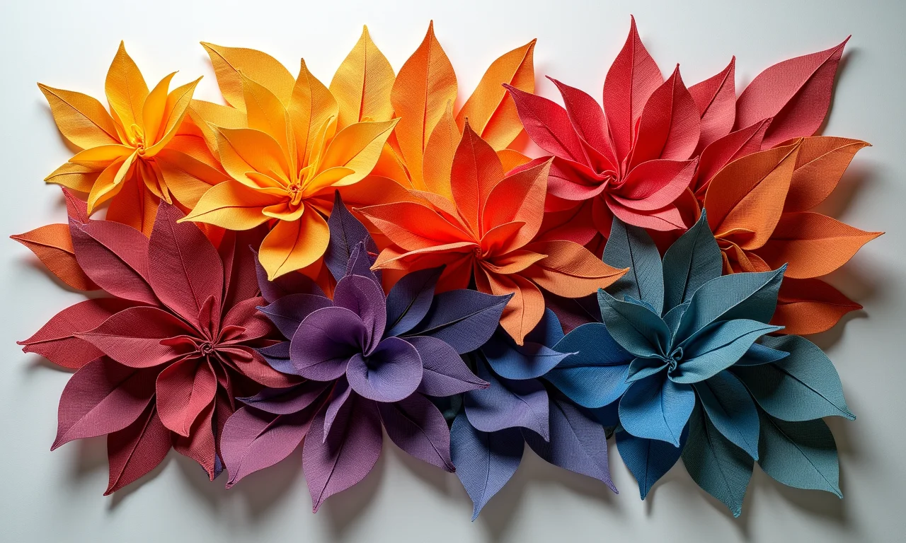 Arte em fibra de papel reciclado.