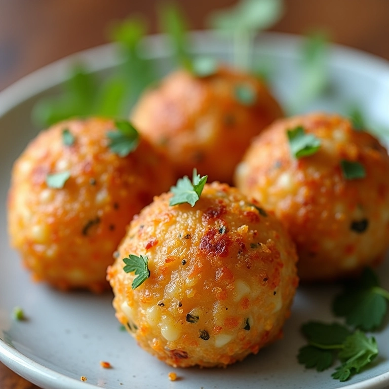 Bolinhos de arroz assados sem glúten.