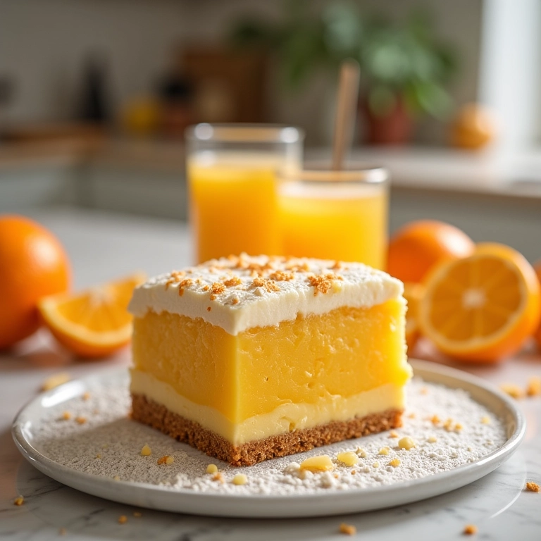 Bolo de laranja sem glúten feito com farinha de amêndoas.