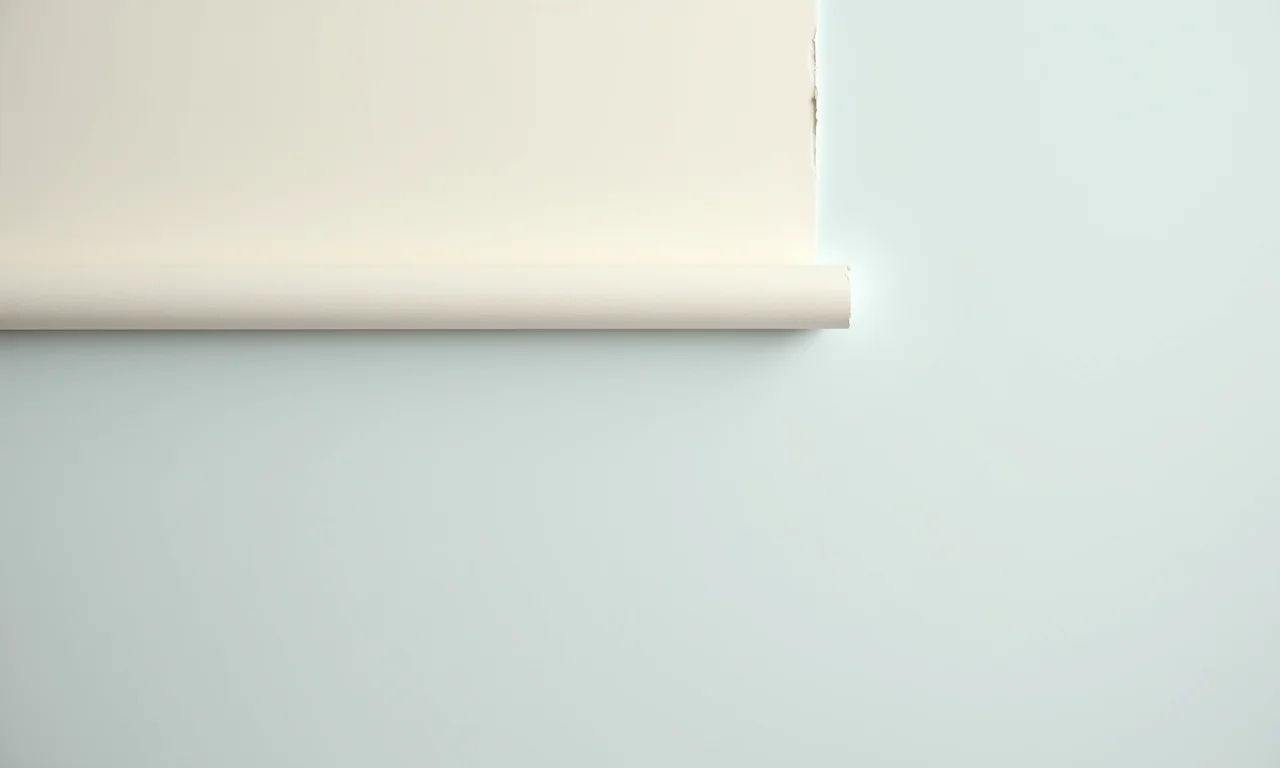 Borda perfeitamente delimitada com fita crepe em parede pintada.