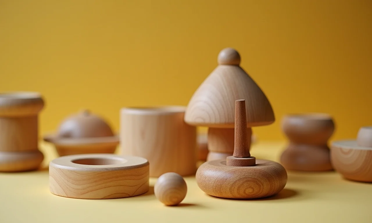 Brinquedos de madeira para calopsita.