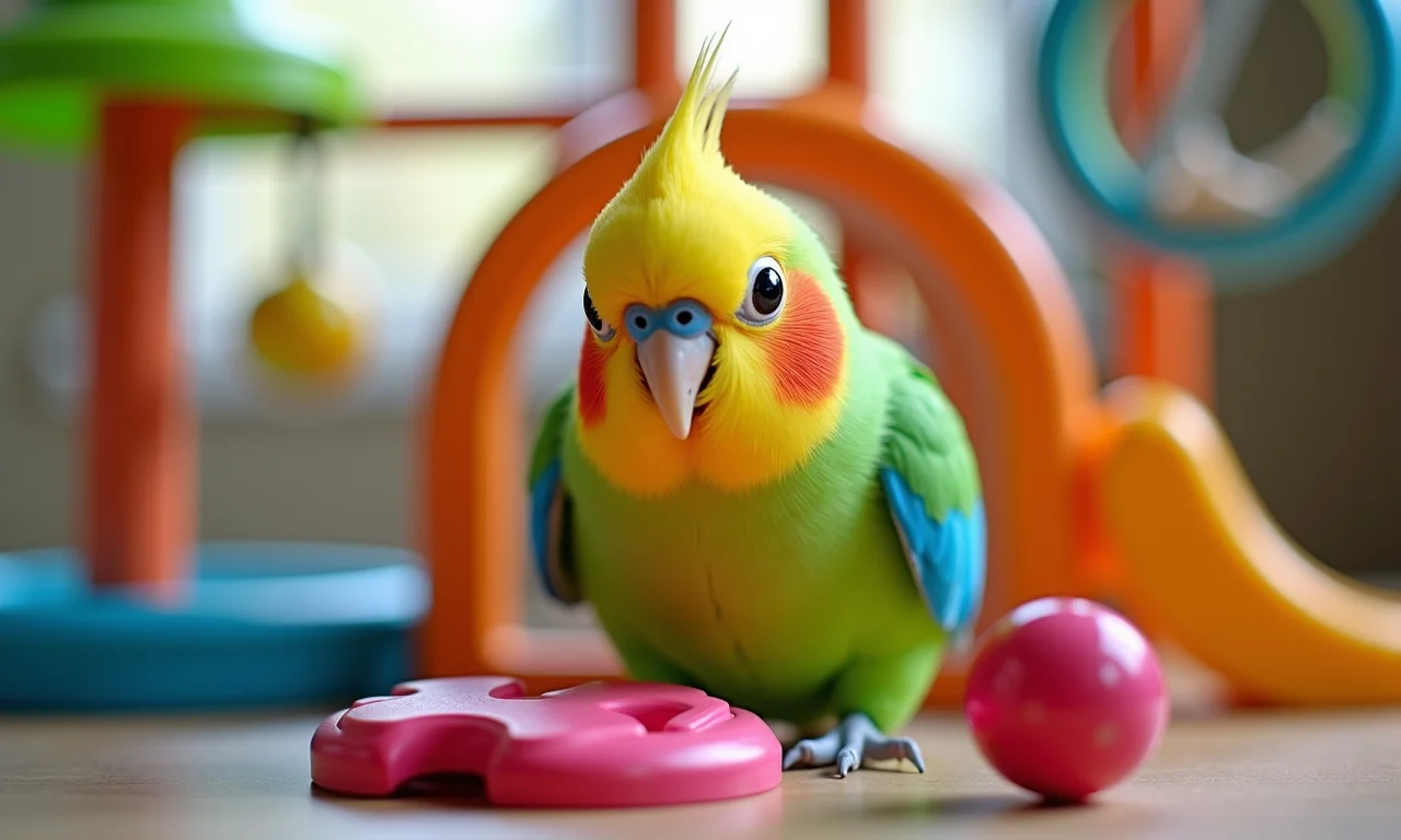 Brinquedos Fun Pet para calopsita.