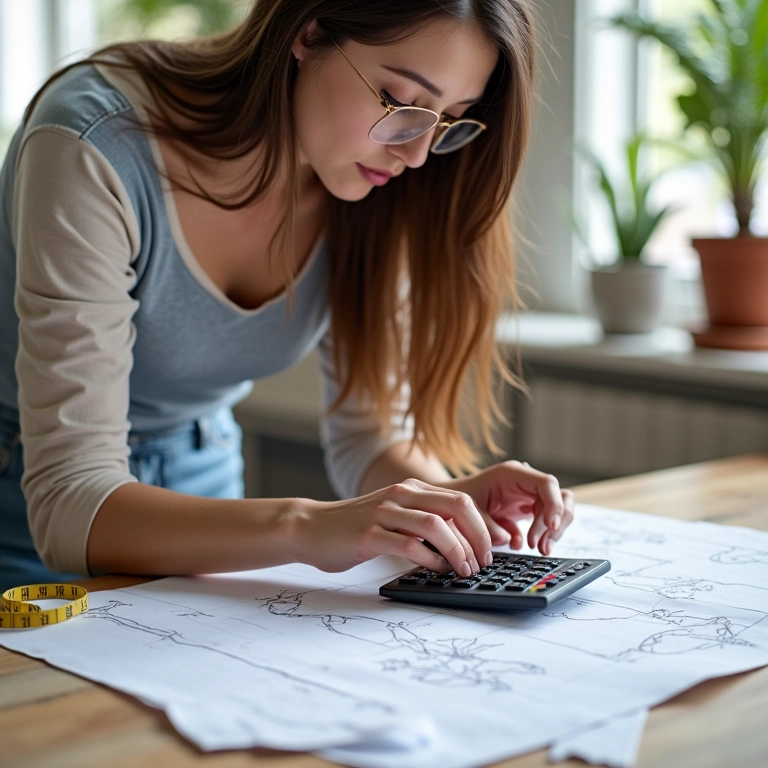 Cálculo de tecido para vestido de princesa.