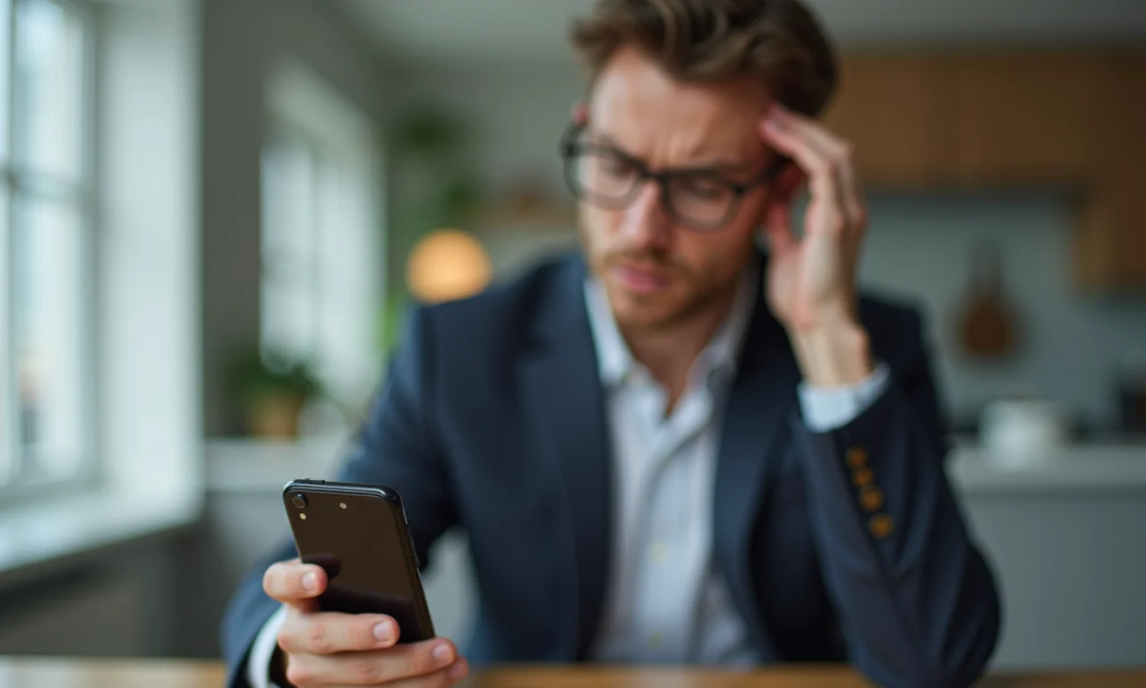 Câmera do celular travada.