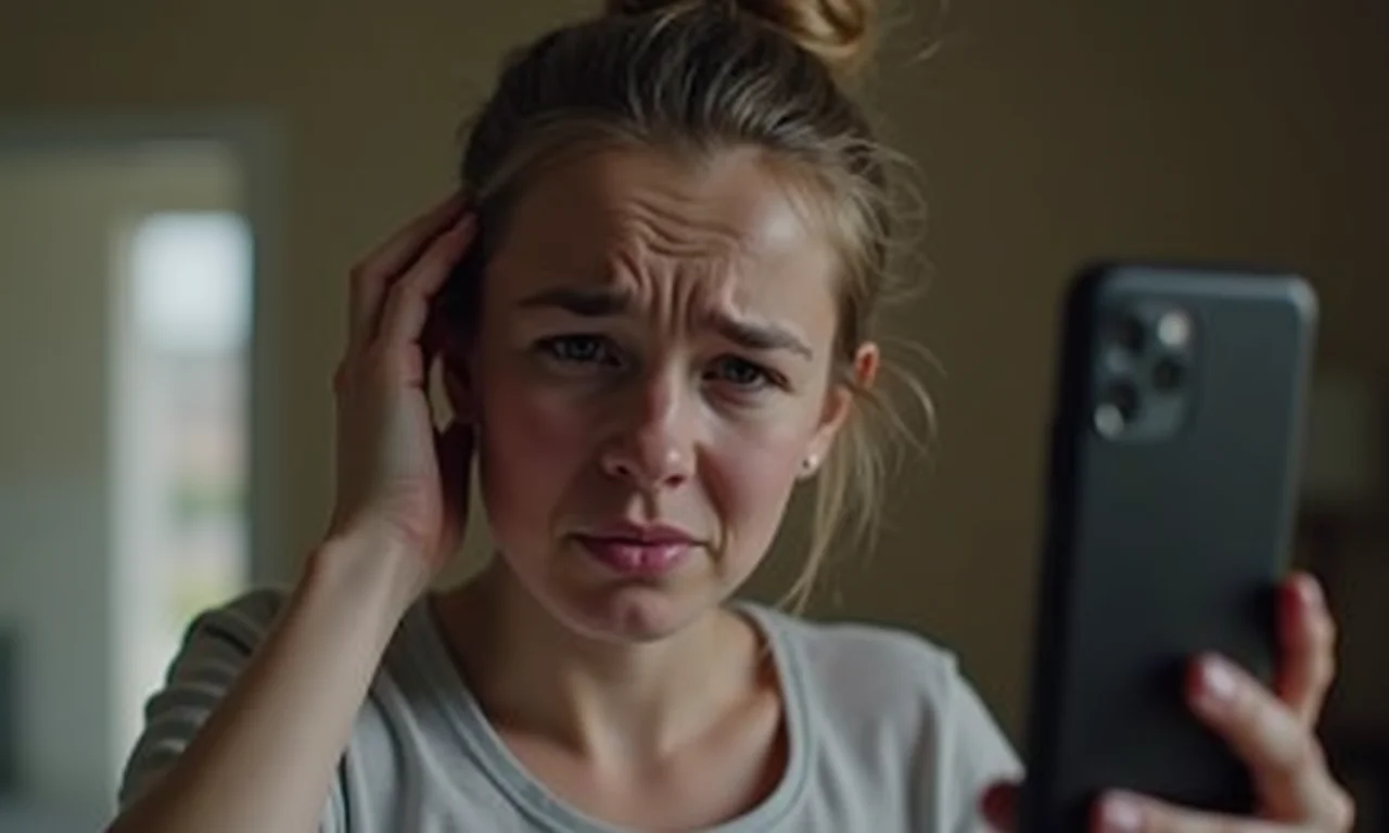 Câmera frontal do celular não funciona.